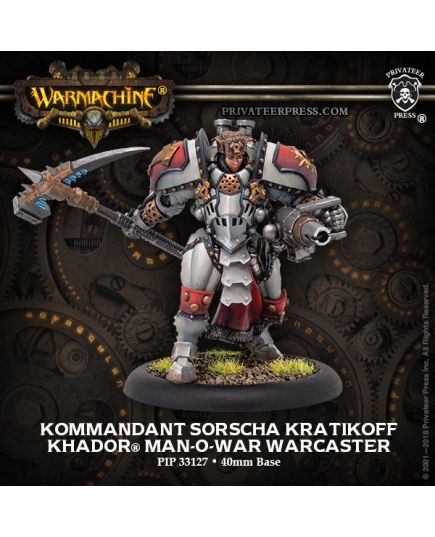 Kommandant Sorscha Kratikoff Warcaster (resin/metal)